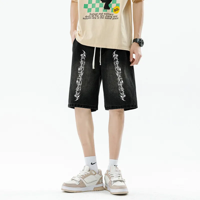 VXOXV Denim Shorts Unisex-3
