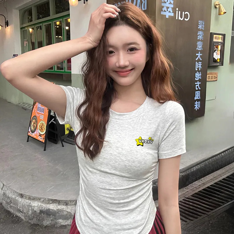 VXOXV Set in Sleeve T Shirt Women's-11