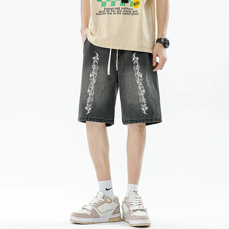 VXOXV Denim Shorts Unisex-11