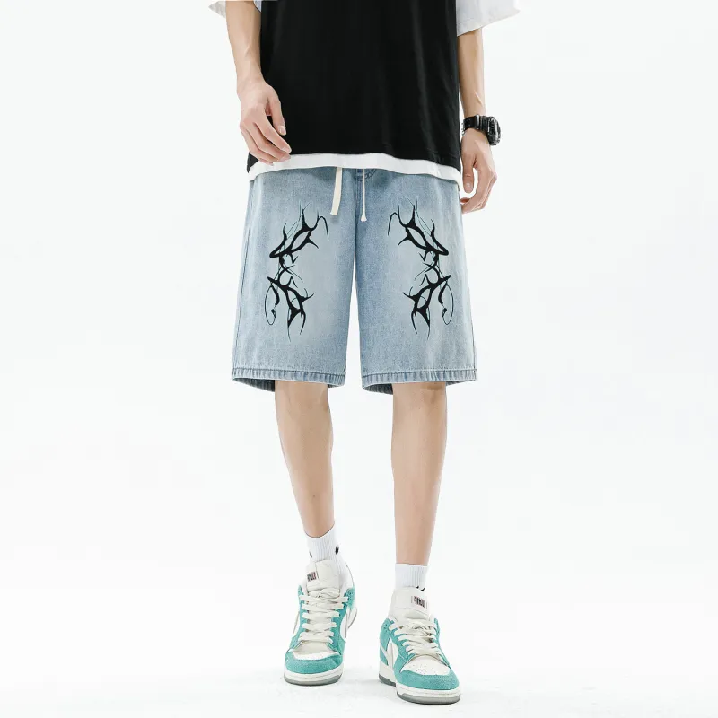 VXOXV Denim Shorts Unisex-7