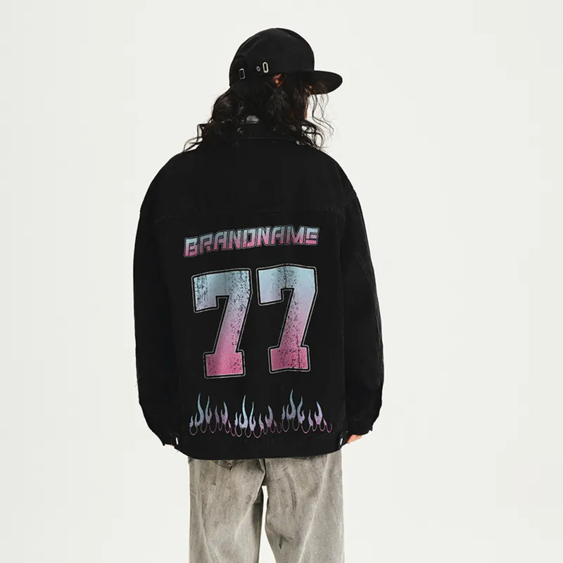 VXOXV Denim Jackets Unisex-2
