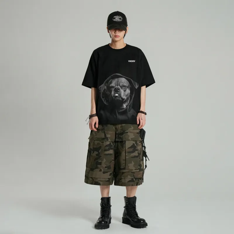 VXOXV T Shirts Unisex Black-2