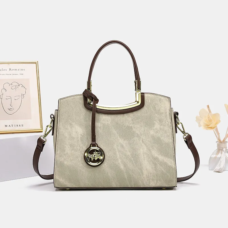 Bullrun Microfiber Synthetic Leather Handbag Women's Green-1