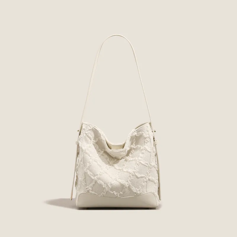 Bullrun PU Shoulder Bag Regular Women's Ecru-1
