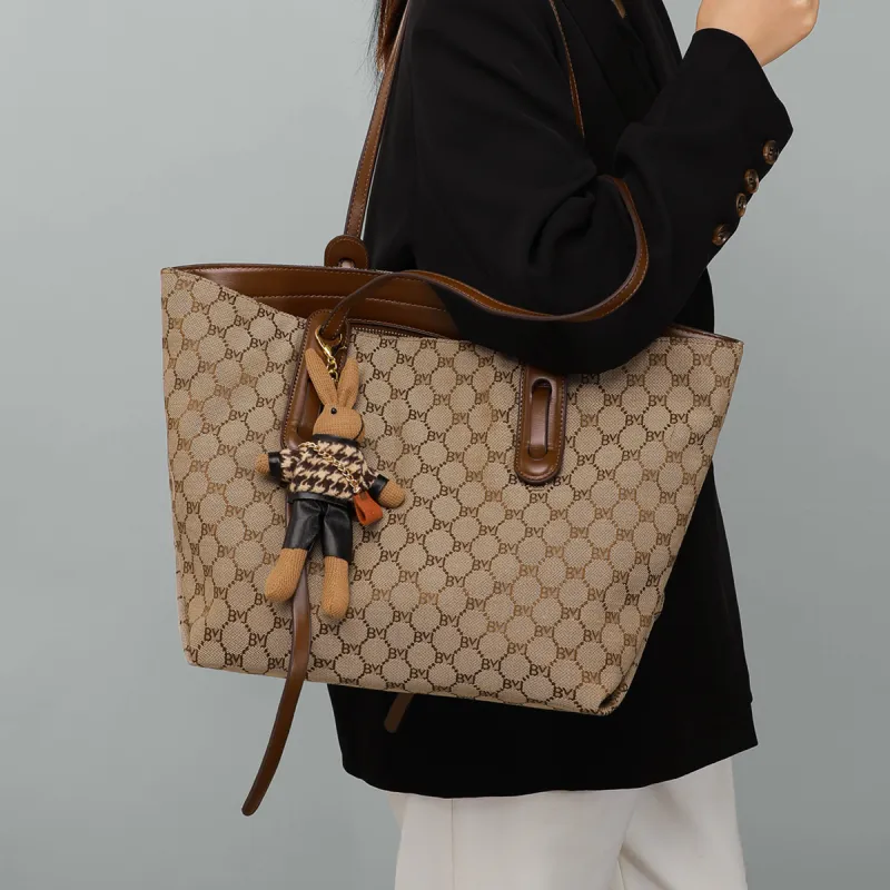 Bullrun Synthetic Leather Shoulder Bag Women's Coffee-1
