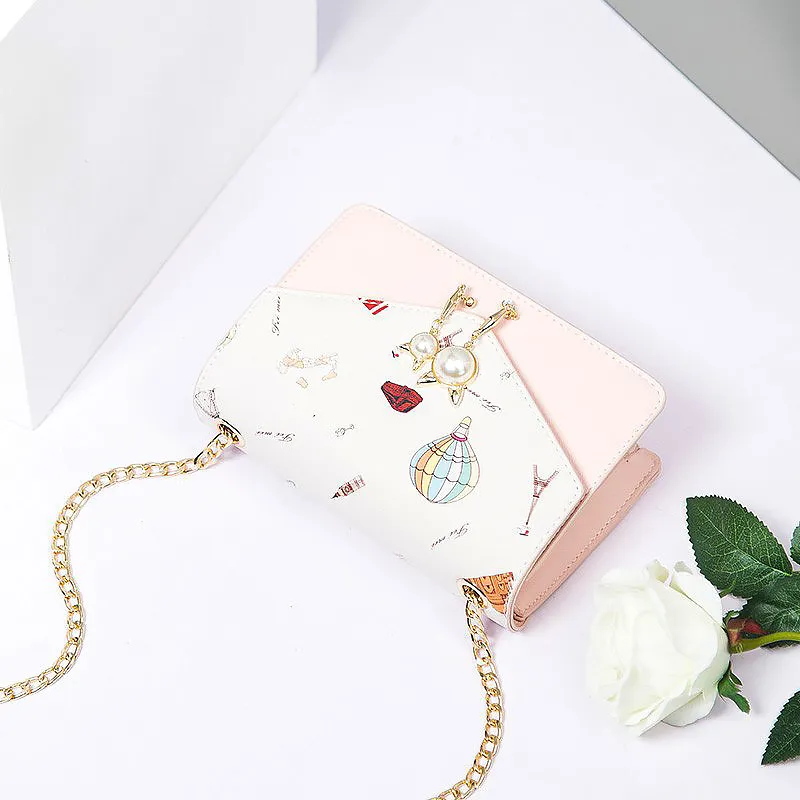 Bullrun Cow Leather Shoulder Bag Women's Pink-2