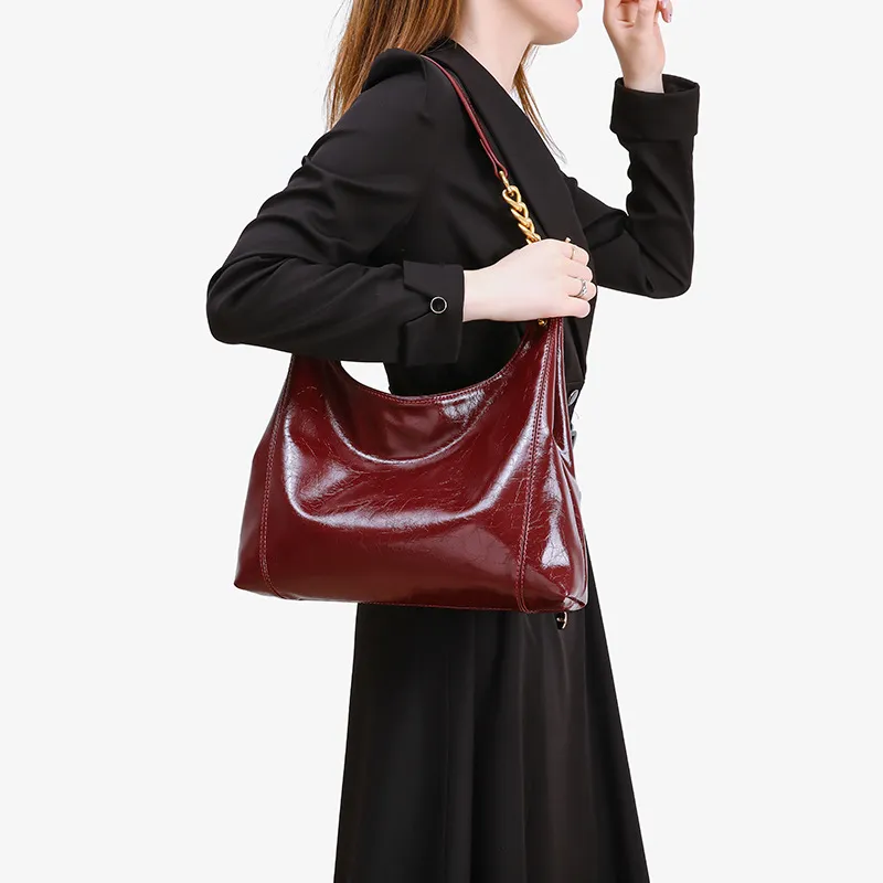 Bullrun Artificial Leather Shoulder Bag Regular Women's Red-3