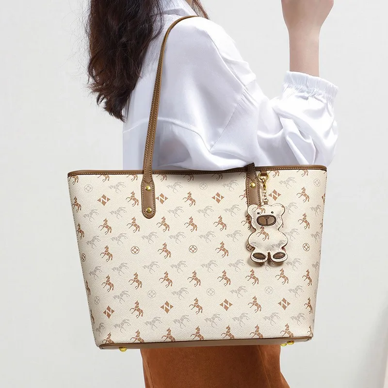 Bullrun Synthetic Leather Shoulder Bag Women's Nut Apricot-4