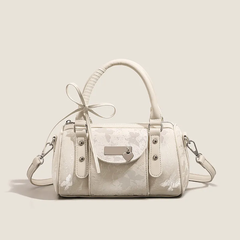 Bullrun PU Shoulder Bag, Crossbody Bag, Handbag Regular Women's Ecru-1