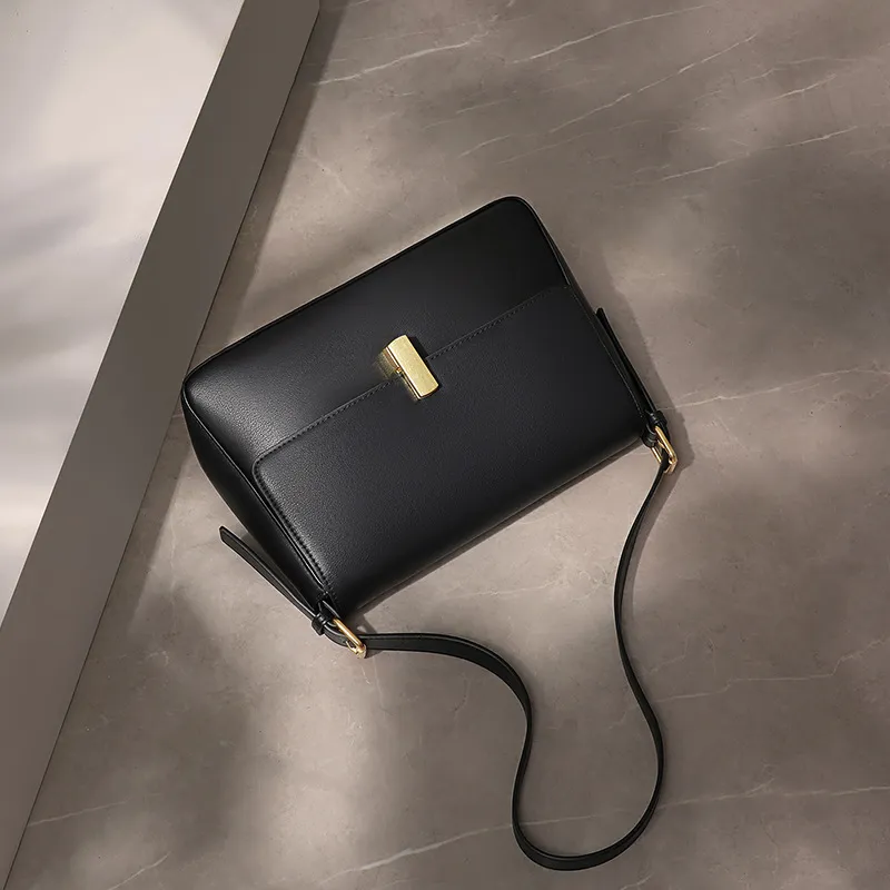 Bullrun Synthetic Leather Shoulder Bag, Crossbody Bag Women's Black-3