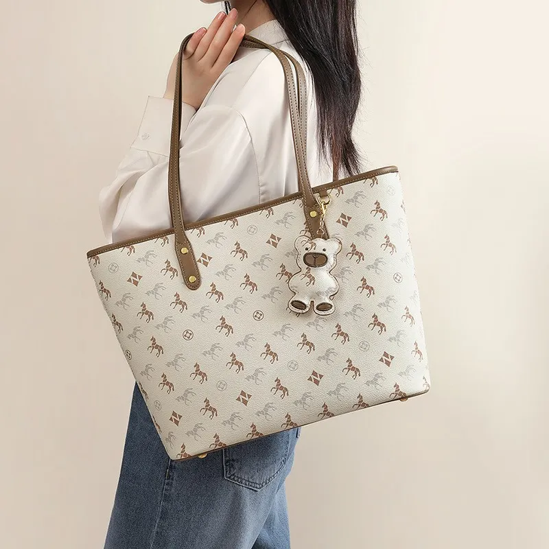 Bullrun Synthetic Leather Shoulder Bag Women's Nut Apricot-3