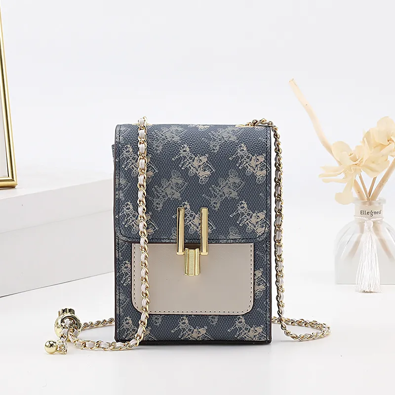 Bullrun Microfiber Synthetic Leather Crossbody Bag Women's Blue/Beige-1