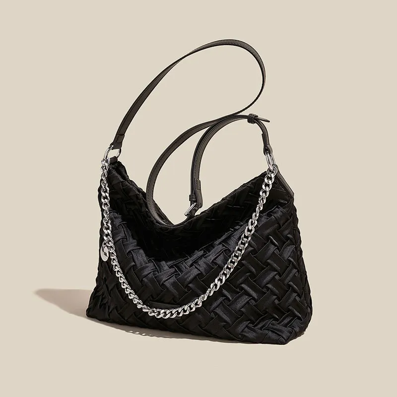 Bullrun Fabric Shoulder Bag Women's Black-2