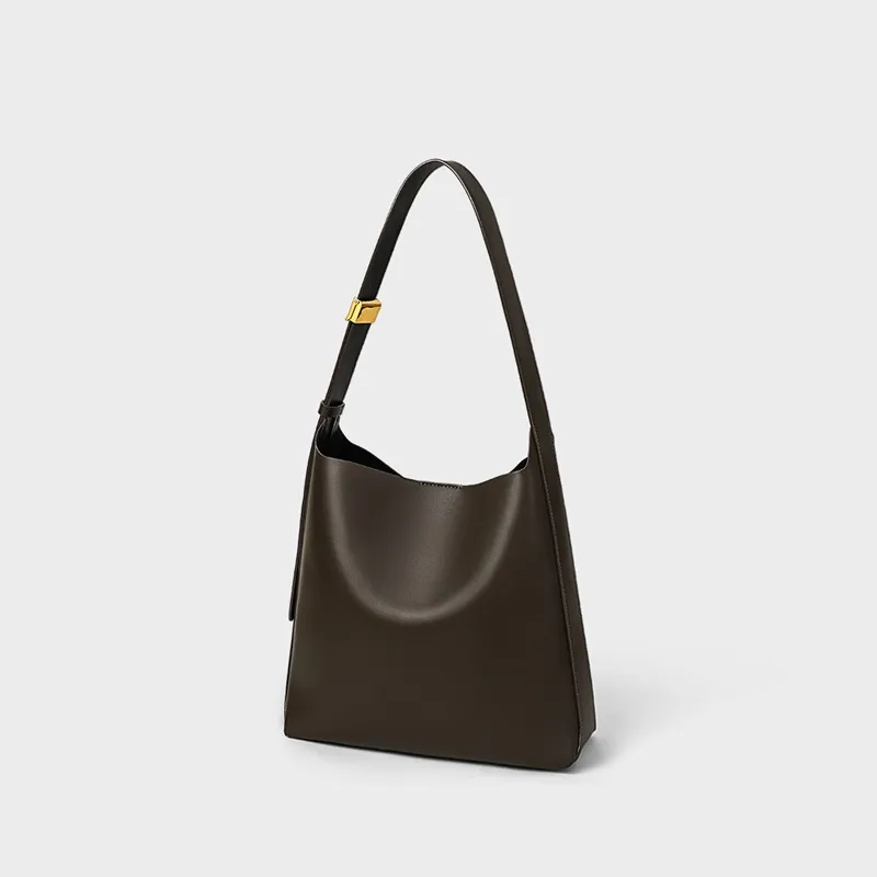 Bullrun Cow Split Leather Shoulder Bag Regular Women's Dark Moss Green-2