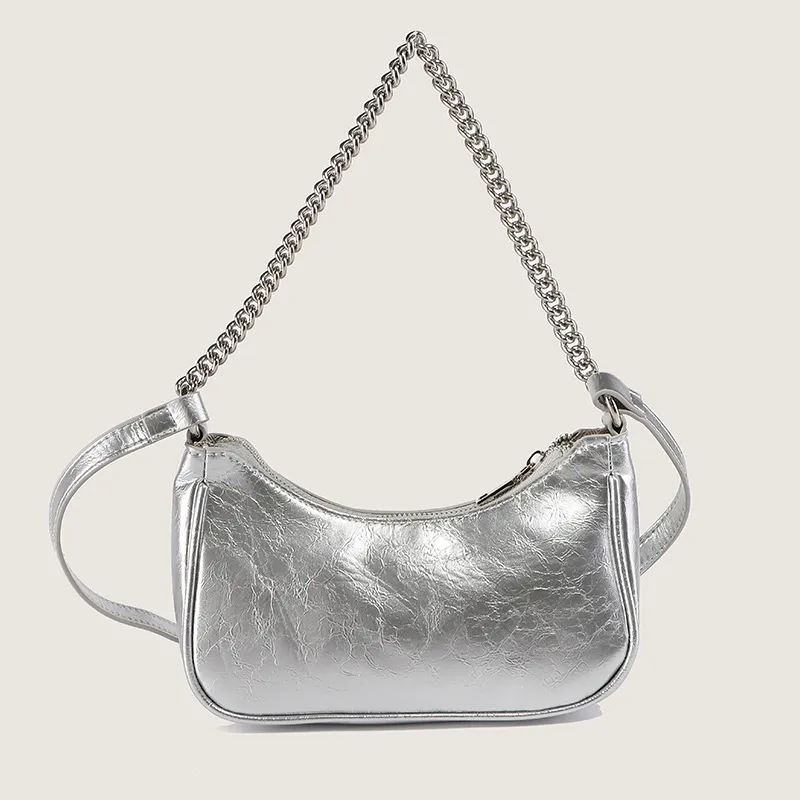 Bullrun PU Crossbody Bag, Shoulder Bag Women's Silver/Black-2