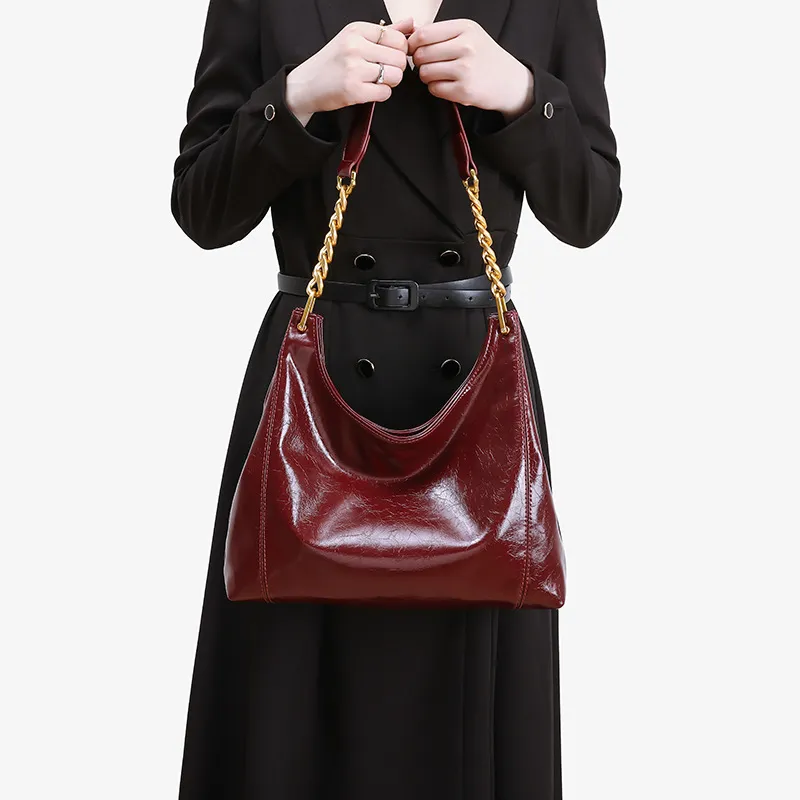Bullrun Artificial Leather Shoulder Bag Regular Women's Red-1