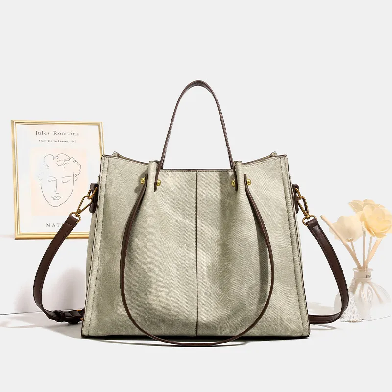 Bullrun Microfiber Synthetic Leather Handbag Regular Women's Green-1