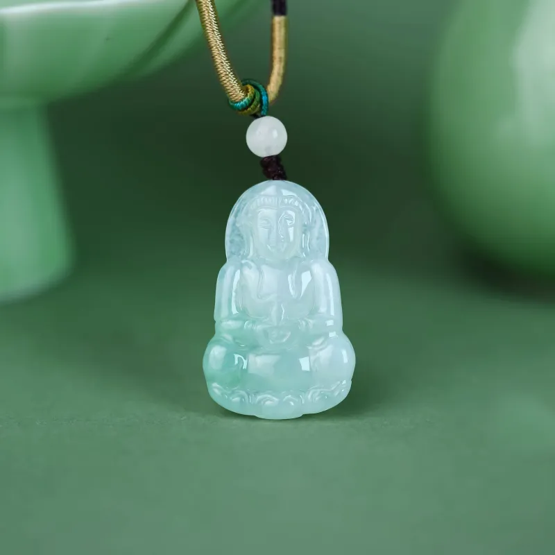 CUIYURIJI Glutinous Jade Jadeite Necklaces Men's-1