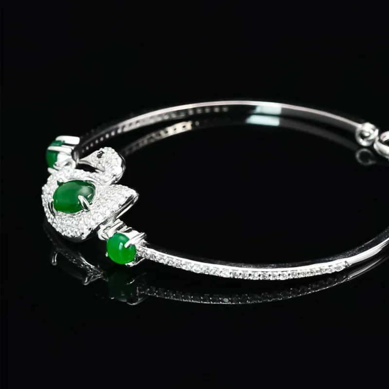 CUIYURIJI Ice Glutinous Jadeite Bracelets Women's-1
