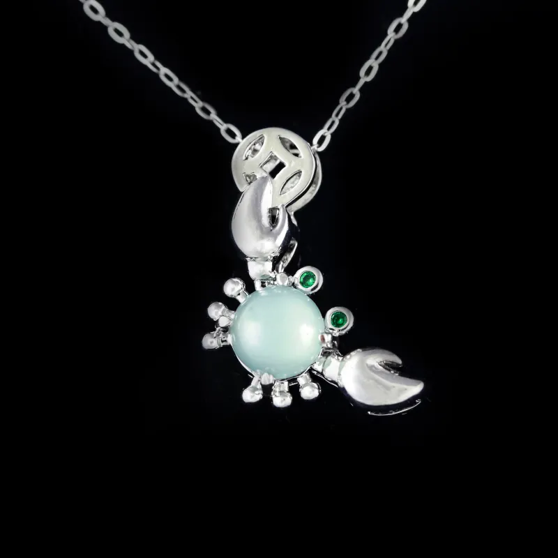 CUIYURIJI Ice Glutinous Jadeite Necklaces Women's-4