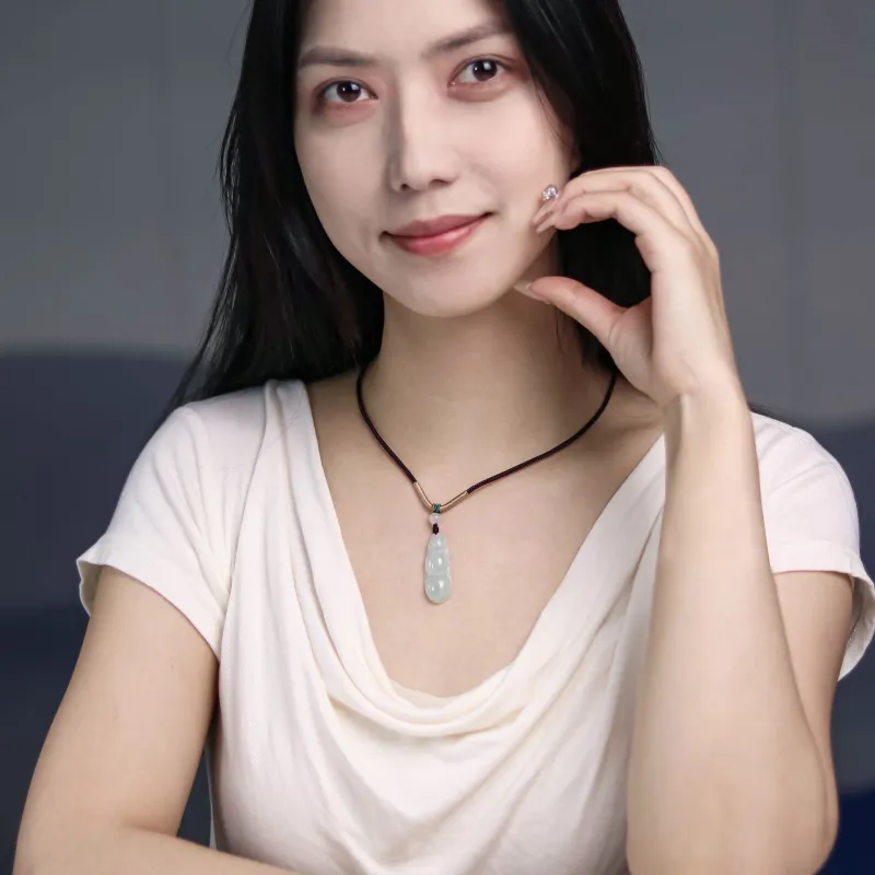CUIYURIJI Glutinous Jade Necklaces Women's-3