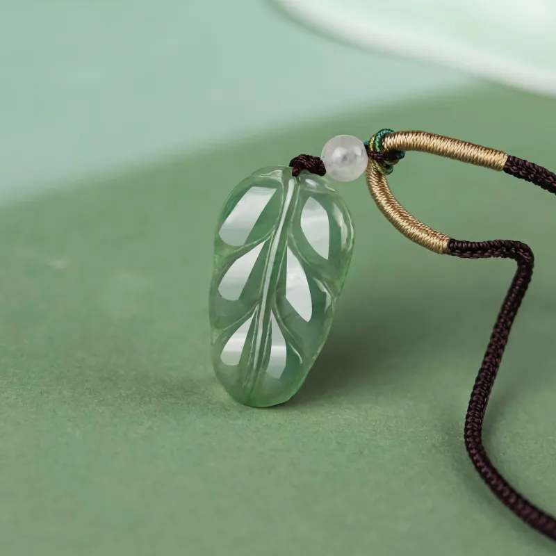 CUIYURIJI Glutinous Jade Jadeite Necklaces Women's-4