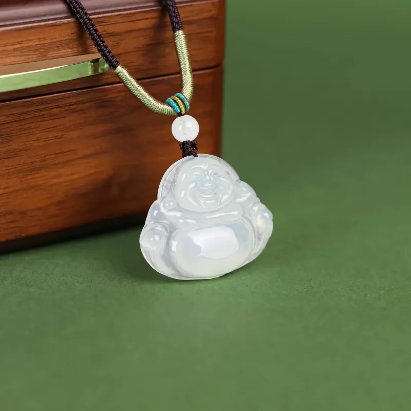 CUIYURIJI Ice Glutinous Jadeite Necklaces Women's-5