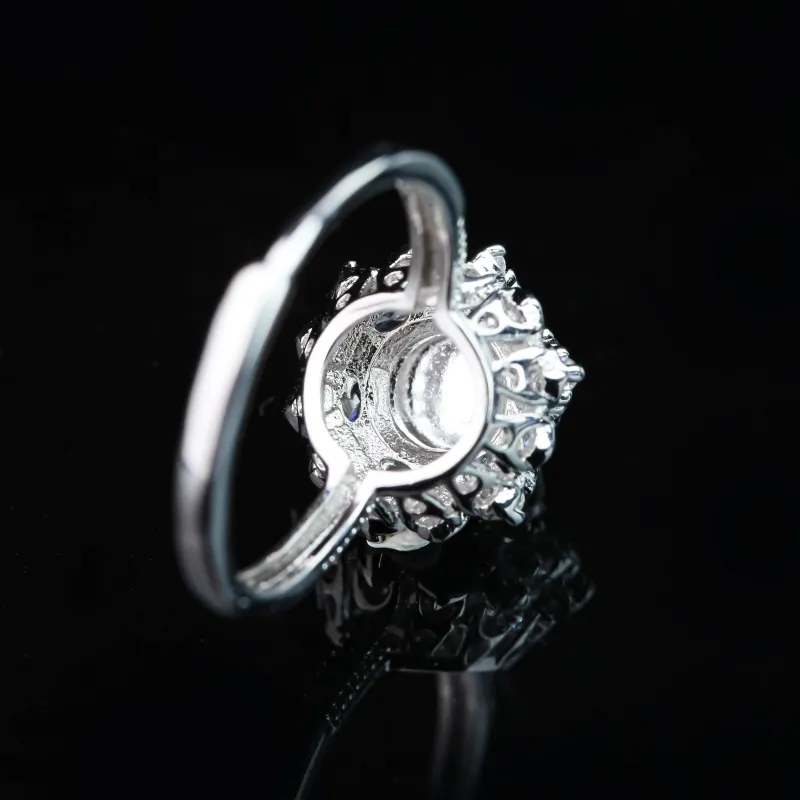 CUIYURIJI Glutinous Jade Jadeite Rings Women's-5