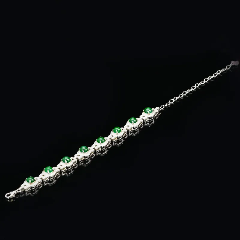 CUIYURIJI Ice Glutinous Jadeite Necklaces Women's-2