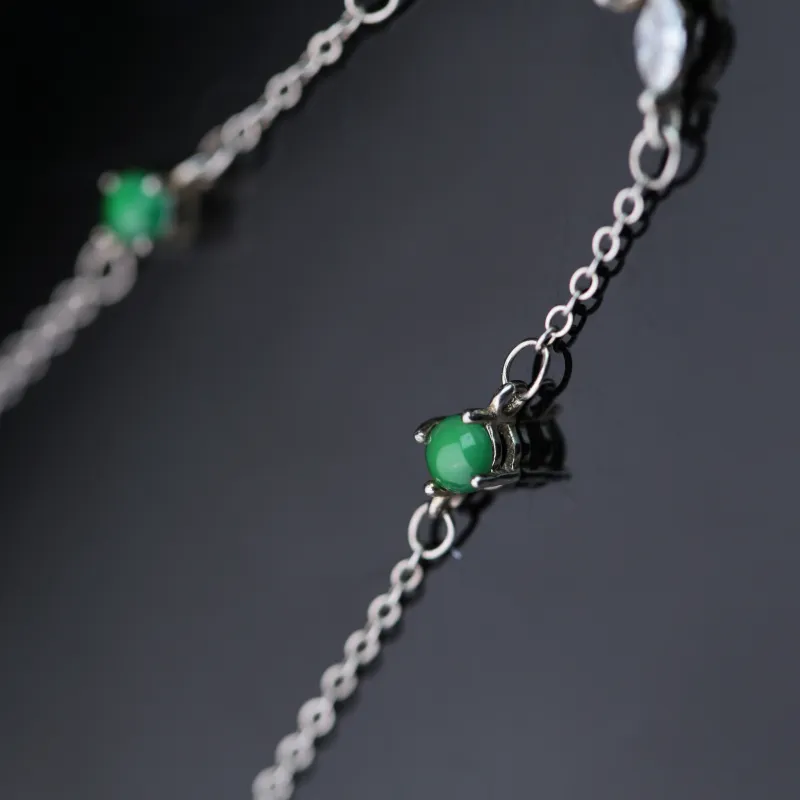 CUIYURIJI Ice Glutinous Jadeite Necklaces Women's-4