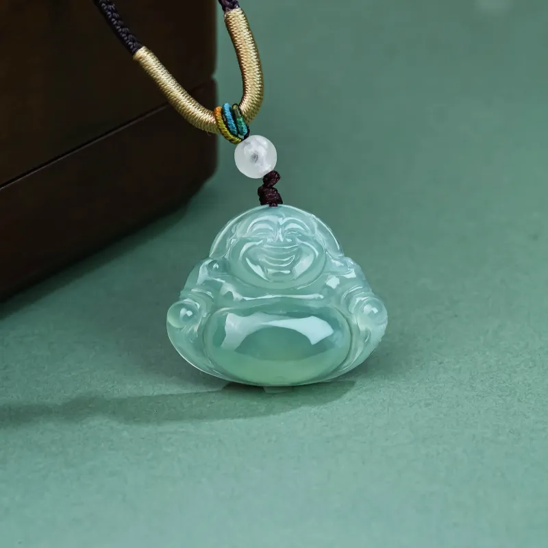 CUIYURIJI Ice Glutinous Jadeite Necklaces Women's-3