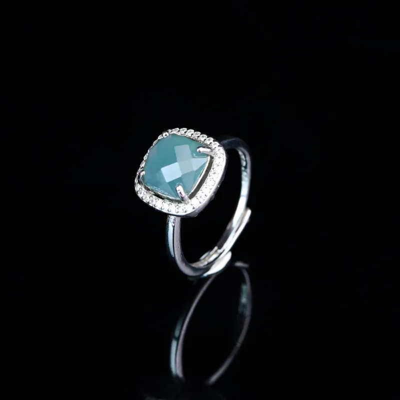 CUIYURIJI Ice Glutinous Jadeite Rings Women's-1
