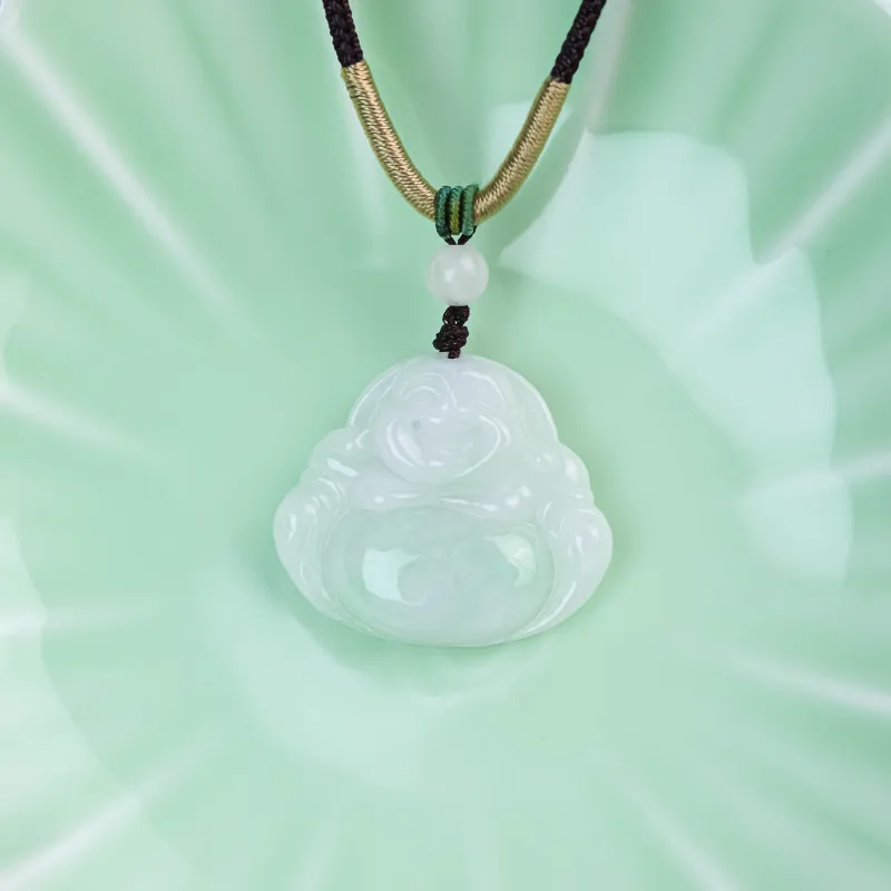 CUIYURIJI Glutinous Jade Jadeite Necklaces Women's-5