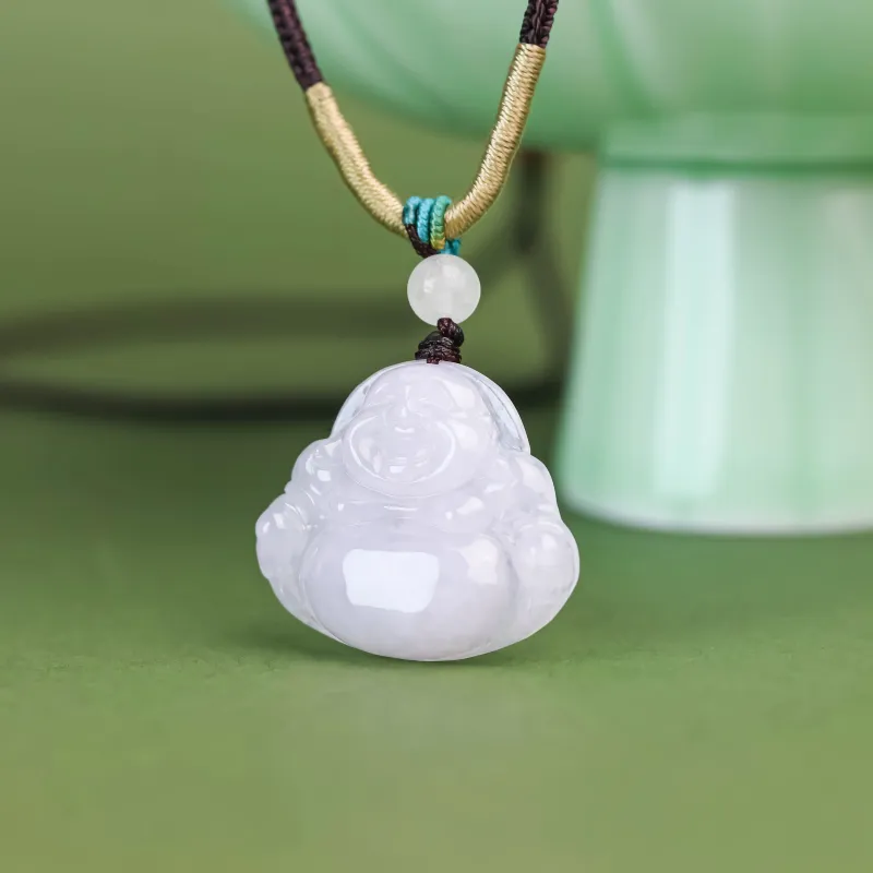 CUIYURIJI Glutinous Jade Jadeite Necklaces Women's-4