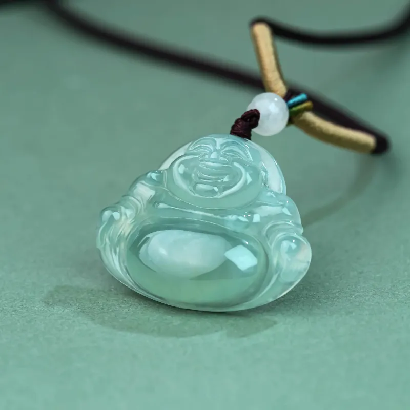 CUIYURIJI Ice Glutinous Jadeite Necklaces Women's-5