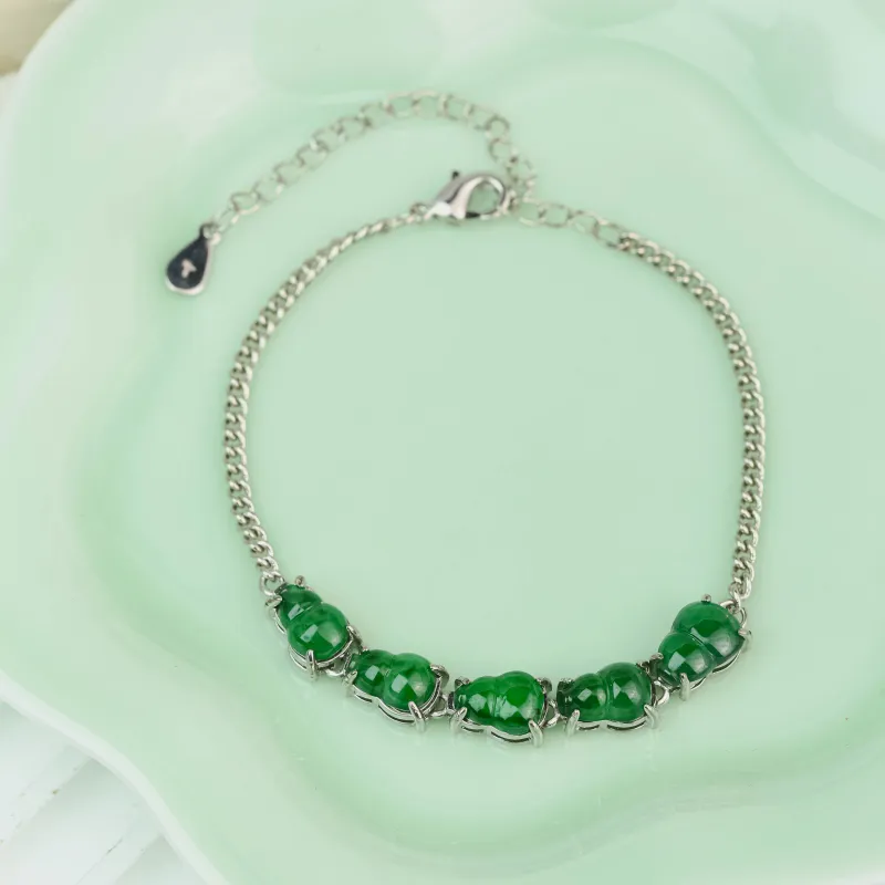 CUIYURIJI Ice Glutinous Jadeite Bracelets Women's-2