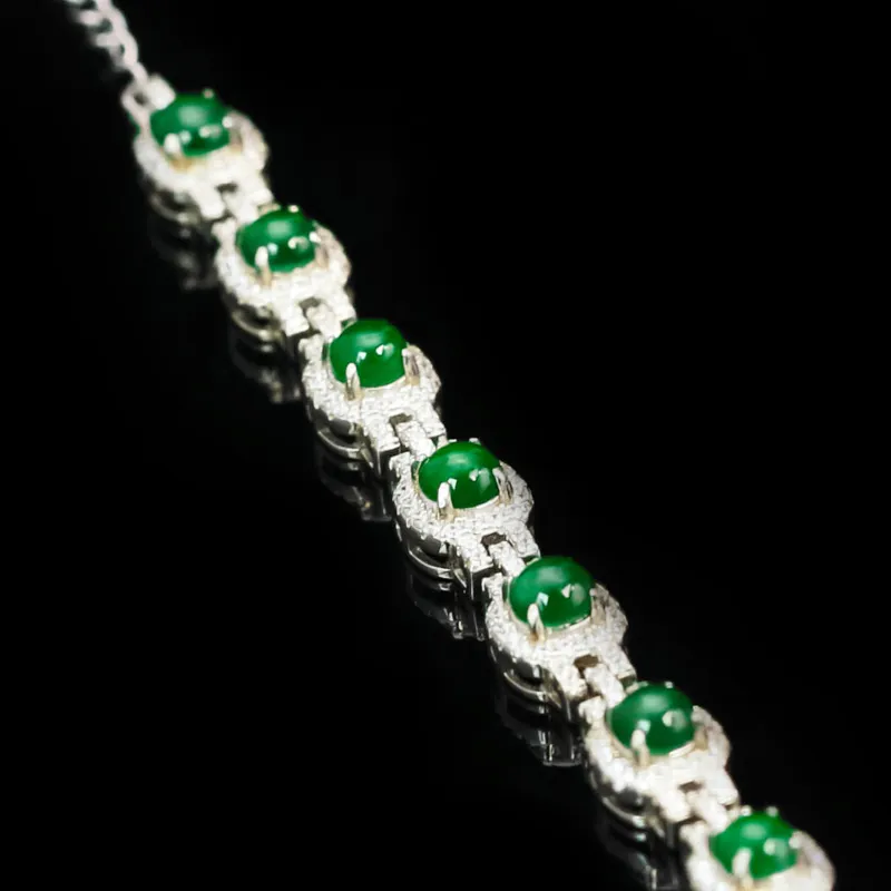 CUIYURIJI Ice Glutinous Jadeite Necklaces Women's-4