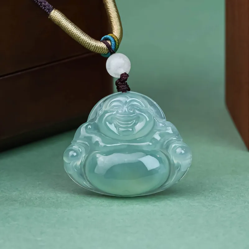 CUIYURIJI Ice Glutinous Jadeite Necklaces Women's-2