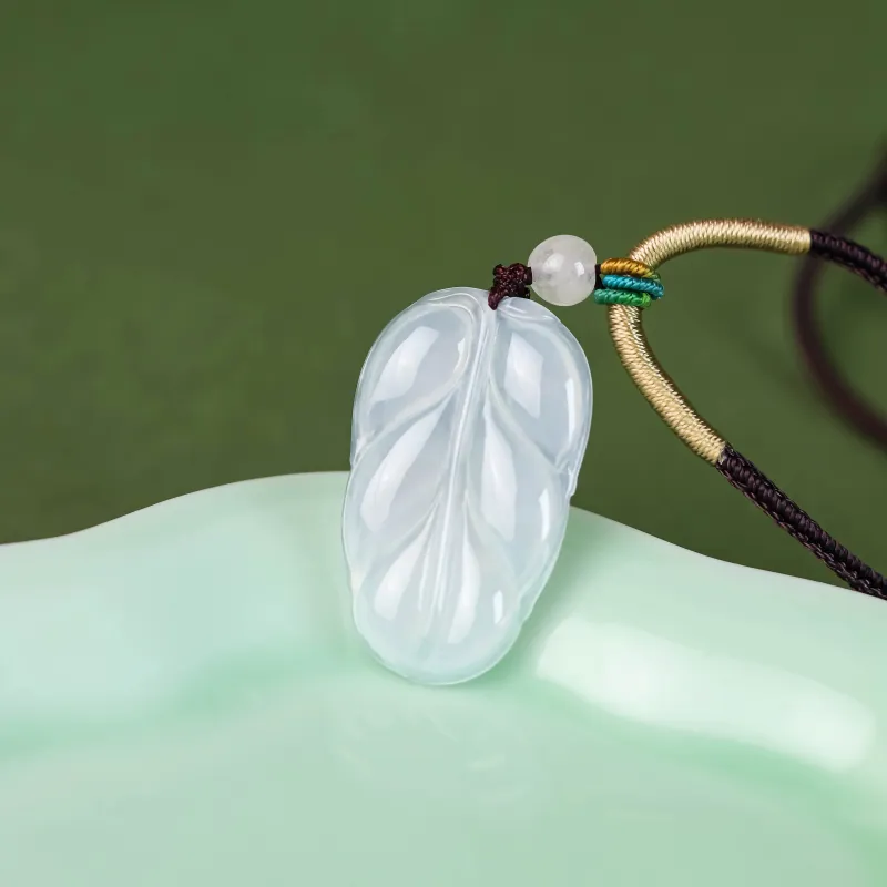 CUIYURIJI Glutinous Jade Necklaces Women's-5