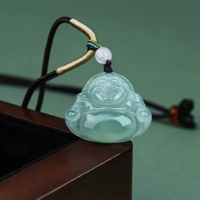 CUIYURIJI Ice Glutinous Jadeite Necklaces Women's-4