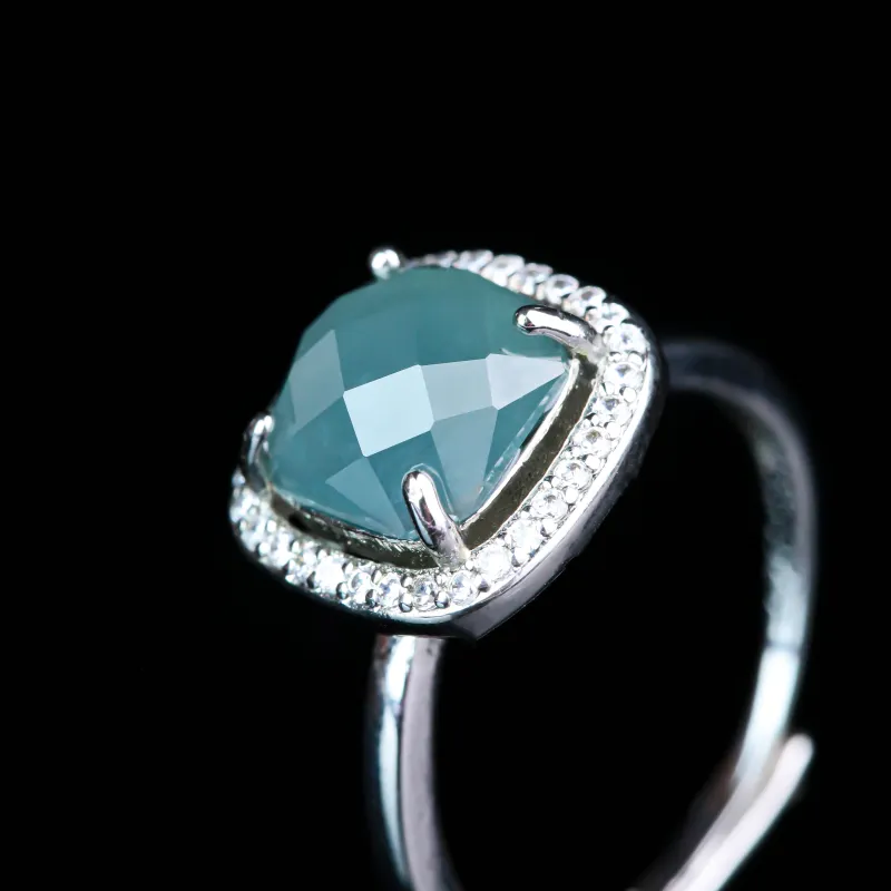 CUIYURIJI Ice Glutinous Jadeite Rings Women's-2