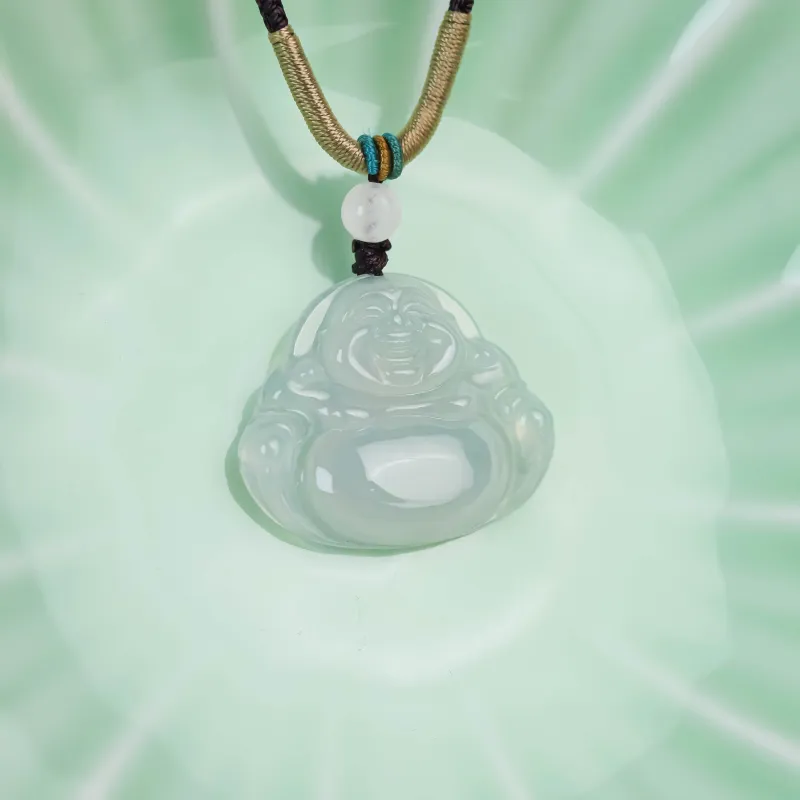CUIYURIJI Ice Glutinous Jadeite Necklaces Women's-6