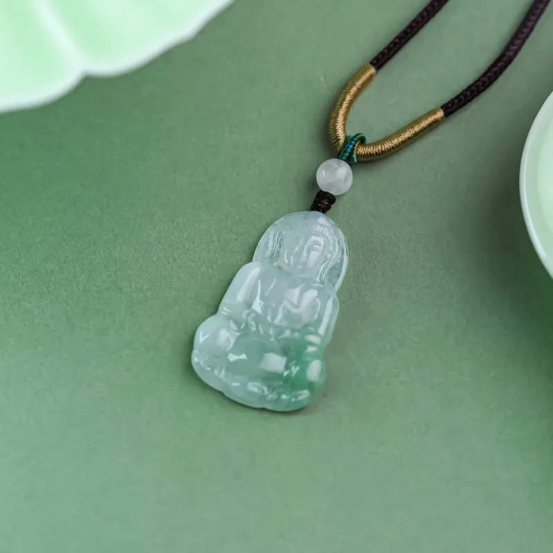 CUIYURIJI Glutinous Jade Jadeite Necklaces Men's-4