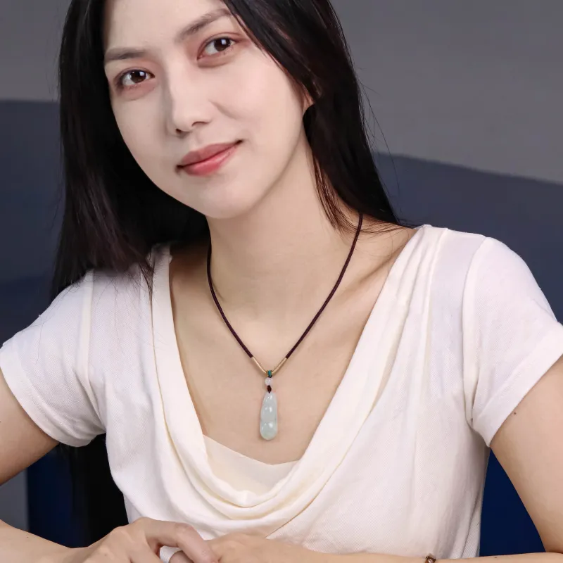 CUIYURIJI Glutinous Jade Necklaces Women's-7
