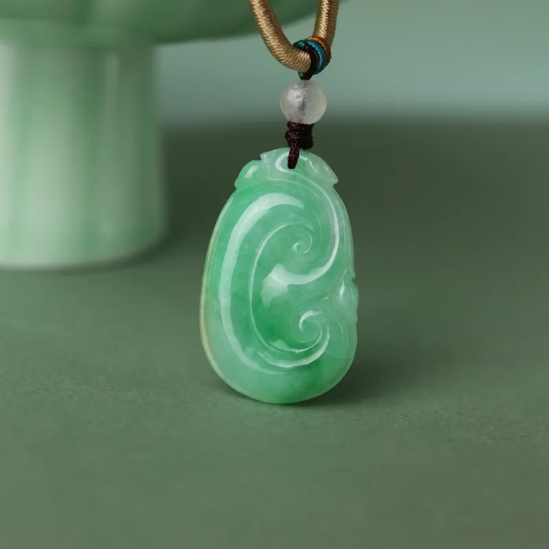 CUIYURIJI Glutinous Jade Jadeite Necklaces Unisex-4