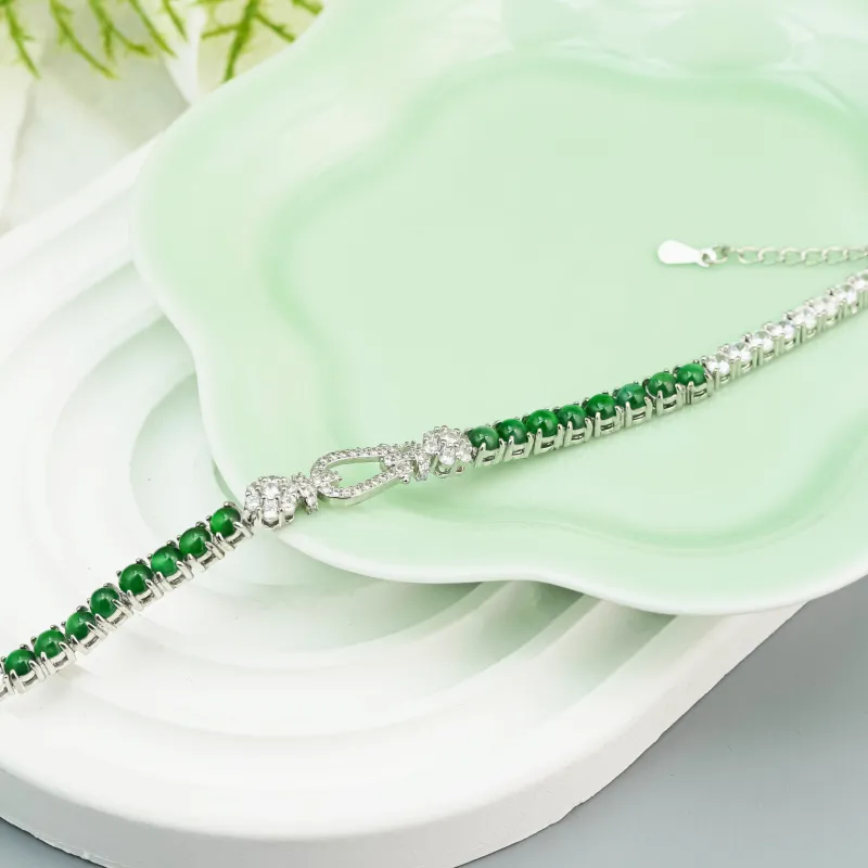 CUIYURIJI Ice Glutinous Jadeite Bracelets Women's-1