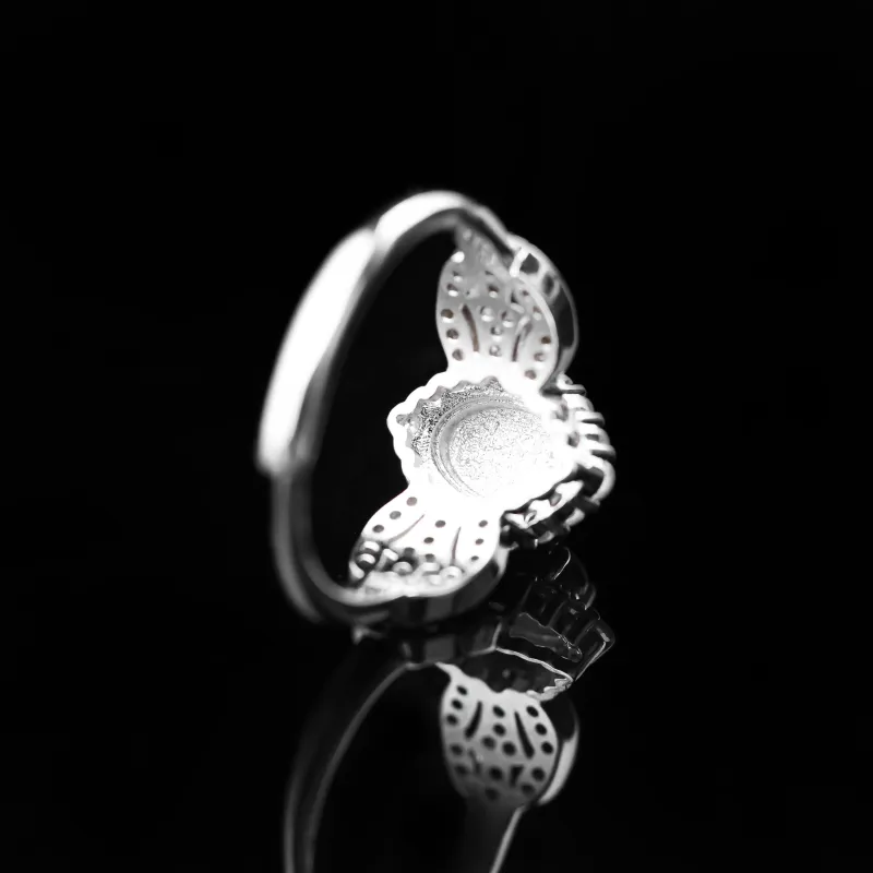 CUIYURIJI Ice Glutinous Jadeite Rings Women's-4