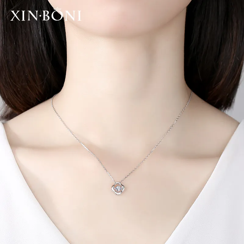 Rui Ge Mei S925 Silver Necklaces Women's-5