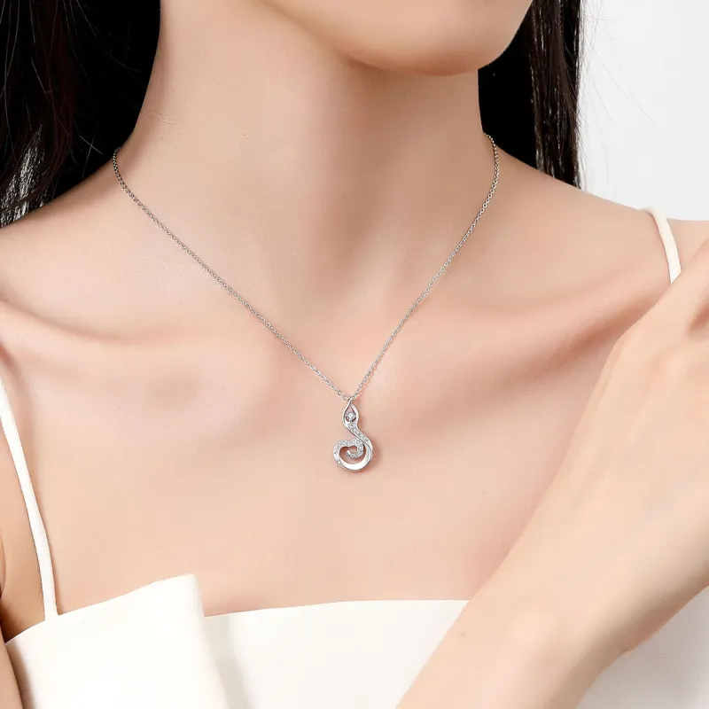 Rui Ge Mei S925 Silver Necklaces Women's-2