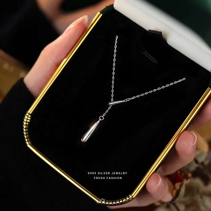 Rui Ge Mei S999 Fine Silver Necklaces Women's-1